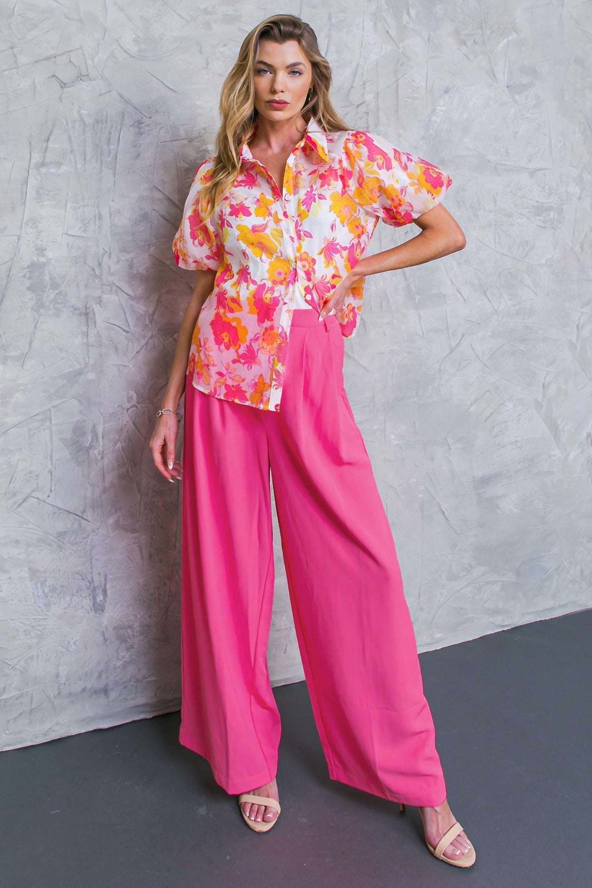 EFFORTLESS OUTLOOK WOVEN TOP Flying Tomato